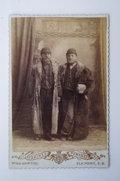 Cabinet Card Portrait by Will Lawton: Will Lawton, Elk Point, S. D. 7"H. x 5"W.