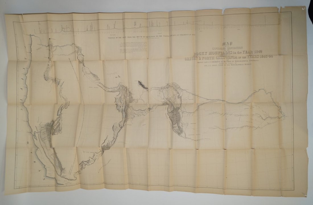 Rocky Mountain Exploration Map: Map of an exploring expedition to the Rocky Mountains in the year 1842 and to Oregon and North California in the years 1843-44.