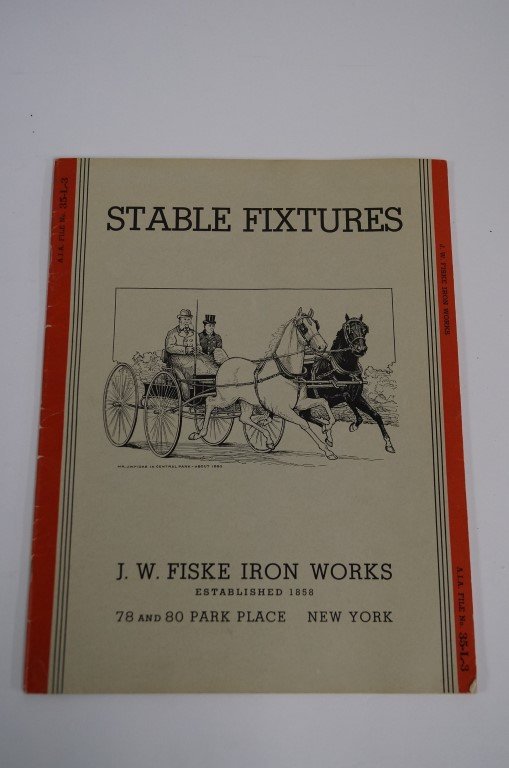 J.W. Fiske Iron Works Catalogue Oct 08, 2013 Guernsey's in NY