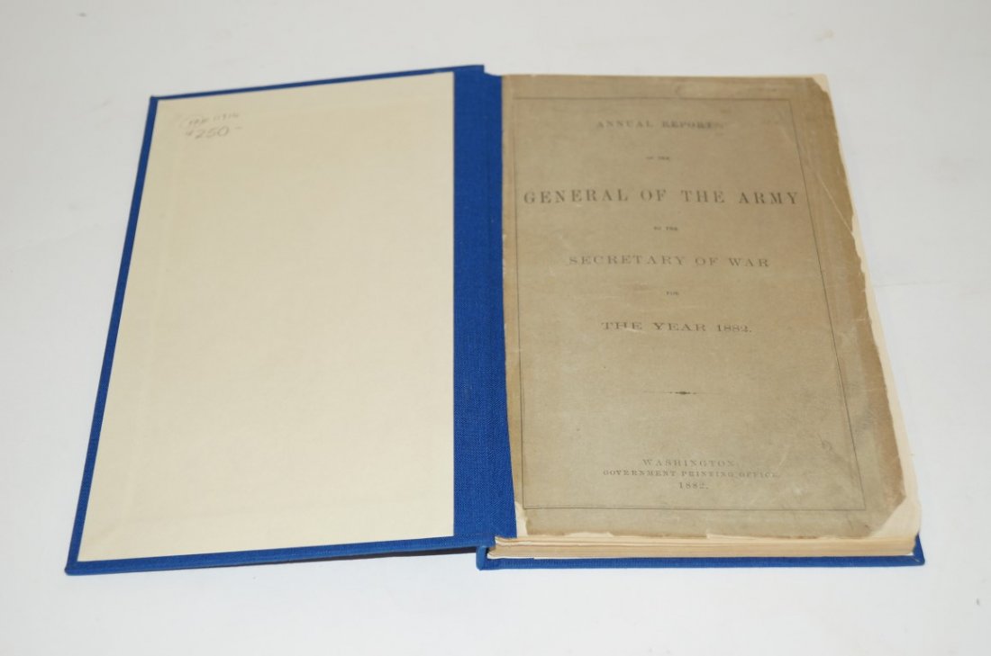 Sherman Report - 1882: Annual Report of the General of the Army to the Secretary of War for the year 1882. Washington, Government Printing Office 1882.