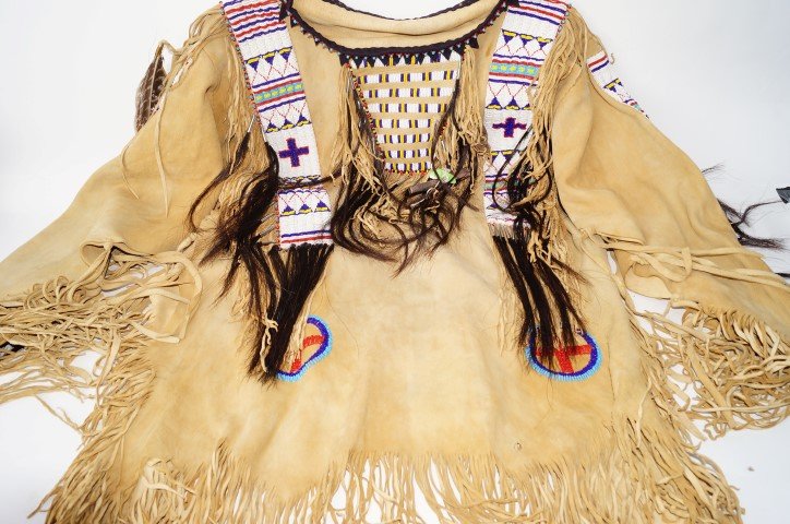 Beaded Indian Shirt: Elaborate beadwork