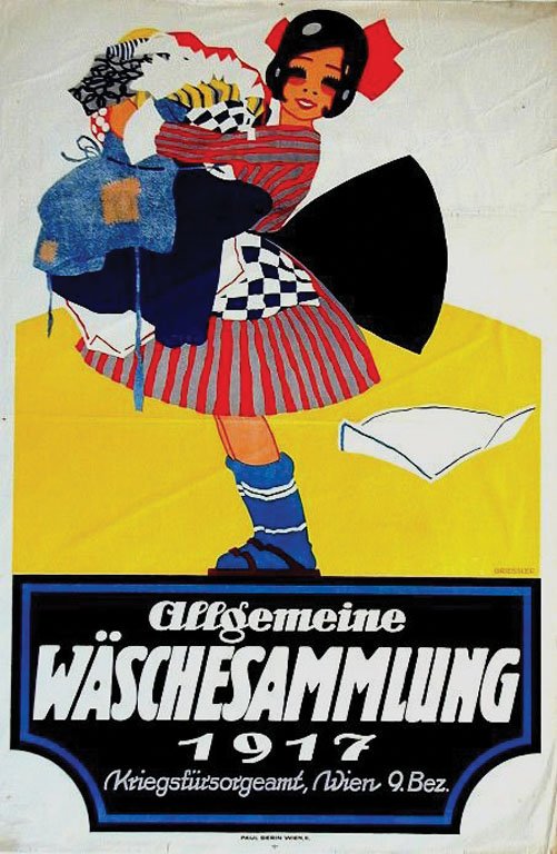 Allgemeine Wäschesammlung: Griessler, Franz, 1917. 37.4 x 24.8 in / 95 x 63 cm. Imp. Gerin, Paul Cond. A- / P /