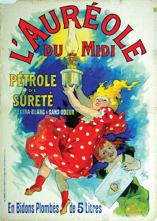 L'Auréole du Midi: Chéret, Jules, 1893. 48.9 x 34.4 in / 124.3 x 87.5 cm. Imp. Chaix Cond. B / P / Visible Tears