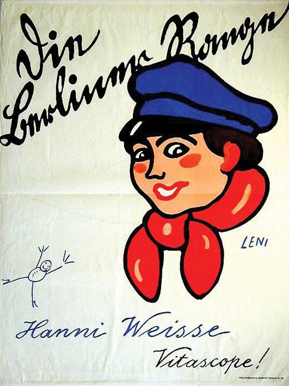 Die Berliner Range: Leni, Paul, 1913. 48.5 x 36.6 in. / 123.4 x 93 cm. Imp. Hollerbaum und Schmidt. Cond. B / LB /