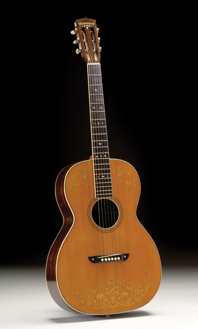 C. 1930 Washburn Style 5238 DeLuxe Grand Concert: NO RESERVE. This Washburn Style 5238 DeLuxe Grand Concert is a third variant of the Style A model, featuring the single dome headstock instead of the “sailor’s cap” an