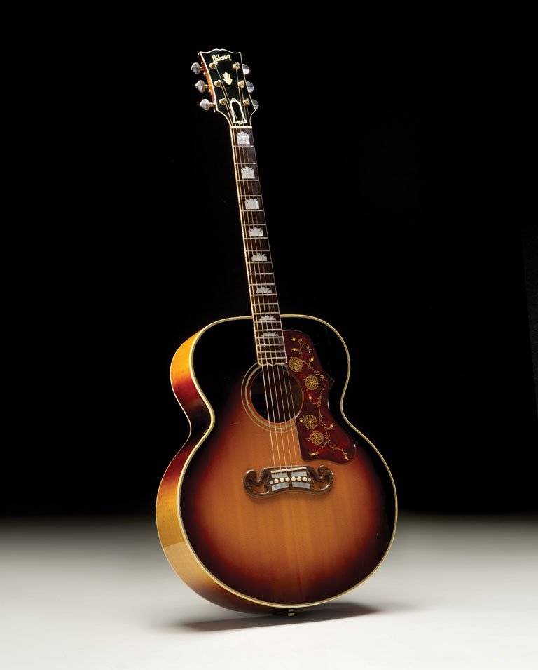 1959 Gibson J-200: Although the Gibson J-200 was initially designed for country musicians, the model also became a favorite of blues guitarists like Reverend Gary Davis and Mance Lipscomb. This may be the reason why Eri