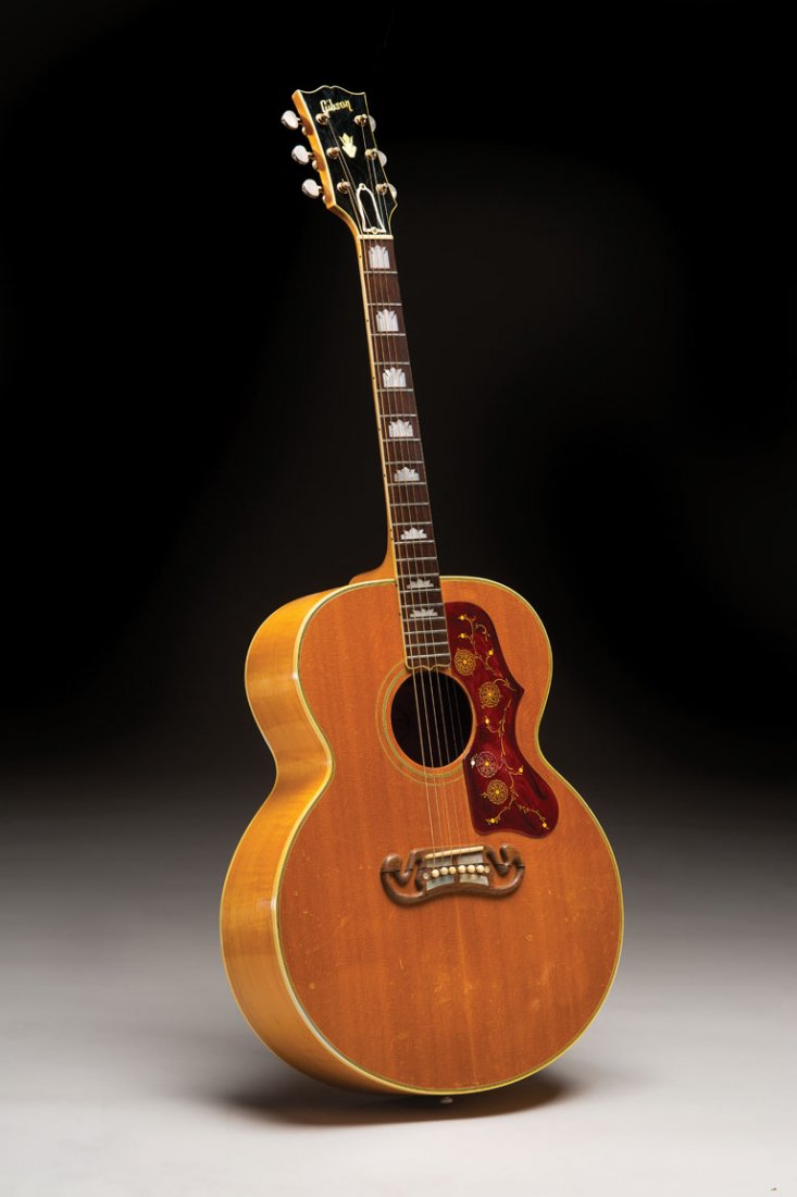 1960 Gibson J-200N: NO RESERVE. The 1960 J-200 is the last of the great ’50s-era J-200 guitars, as in late 1960 Gibson began to change the saddle design in ways that adversely affected th