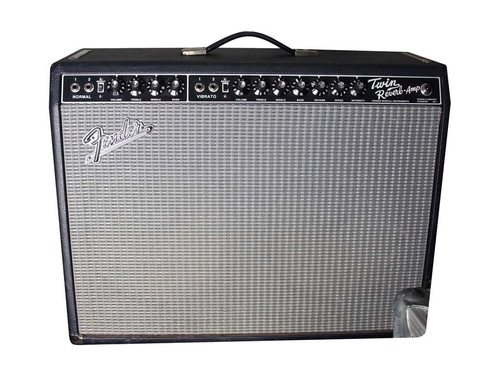 Fender Twin Reverb Amplifier: Fender Twin Reverb Amplifier. Fender speakers. SN: AC002583