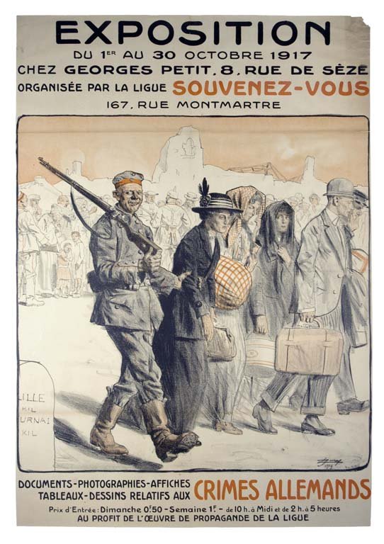 Exposition: Lucien Jonas 43"x30" France BT,OF,ST-T,R Col. McCrahon Poster Collection Condition Guide BT- Borders Trimmed C- Creased F- Faded Color OF-