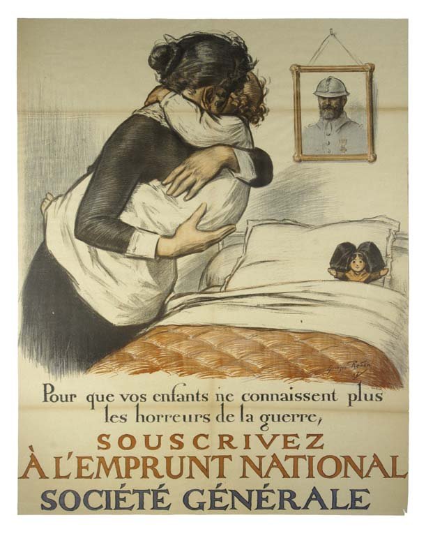 Societe Generale: Georges Redon 39"x30" France BT,OF Col. McCrahon Poster Collection Condition Guide BT- Borders Trimmed C- Creased F- Faded Color OF- Origi