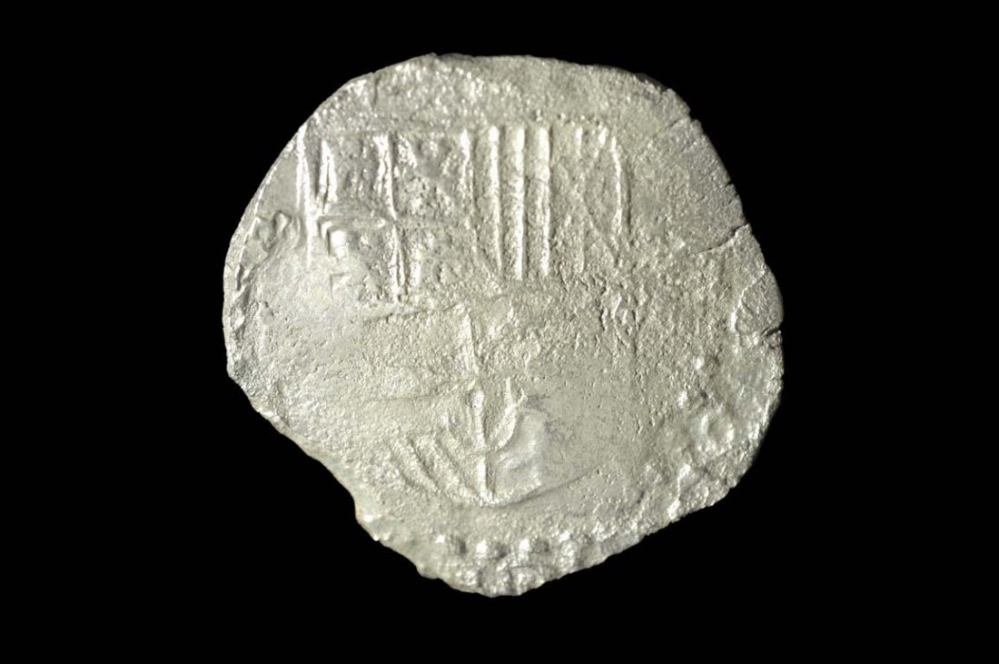 Silver Coin: Coin #20238 Shipwreck: Atocha 1622 Mint: Potosi. Grade: 2 Denomination: 8 reales Assayer: Not visible 162X The silver coins of this era were popularly known as "pieces of eight" (reale de ocho) in the