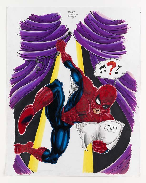 Dave Waugh: Mixed media on paper. 28X22. Signed. Dave Waugh Dave Waugh has been a leading tattoo artist for over 20 years, spending much of his career at Jinx Proof in Washington, D.C. In addition to tattooing, D