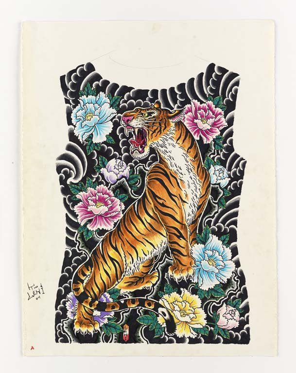 Tim Lehi: Mixed media on paper. 26X20. Signed. Tim Lehi Growing up as the son of an art professor in Kansas, Tim Lehi became obsessed with drawing and comic art at a young age. In his early teens, Lehi started 