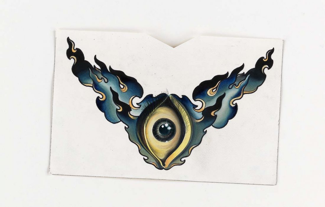 Phil Holt (3): Mixed media on paper. 7x11. Phil Holt (3) Working as a tattoo artist for nearly 20 years, Phil Holt's nomadic spirit has resulted in numerous cross-country moves in an effort to study under the leadin