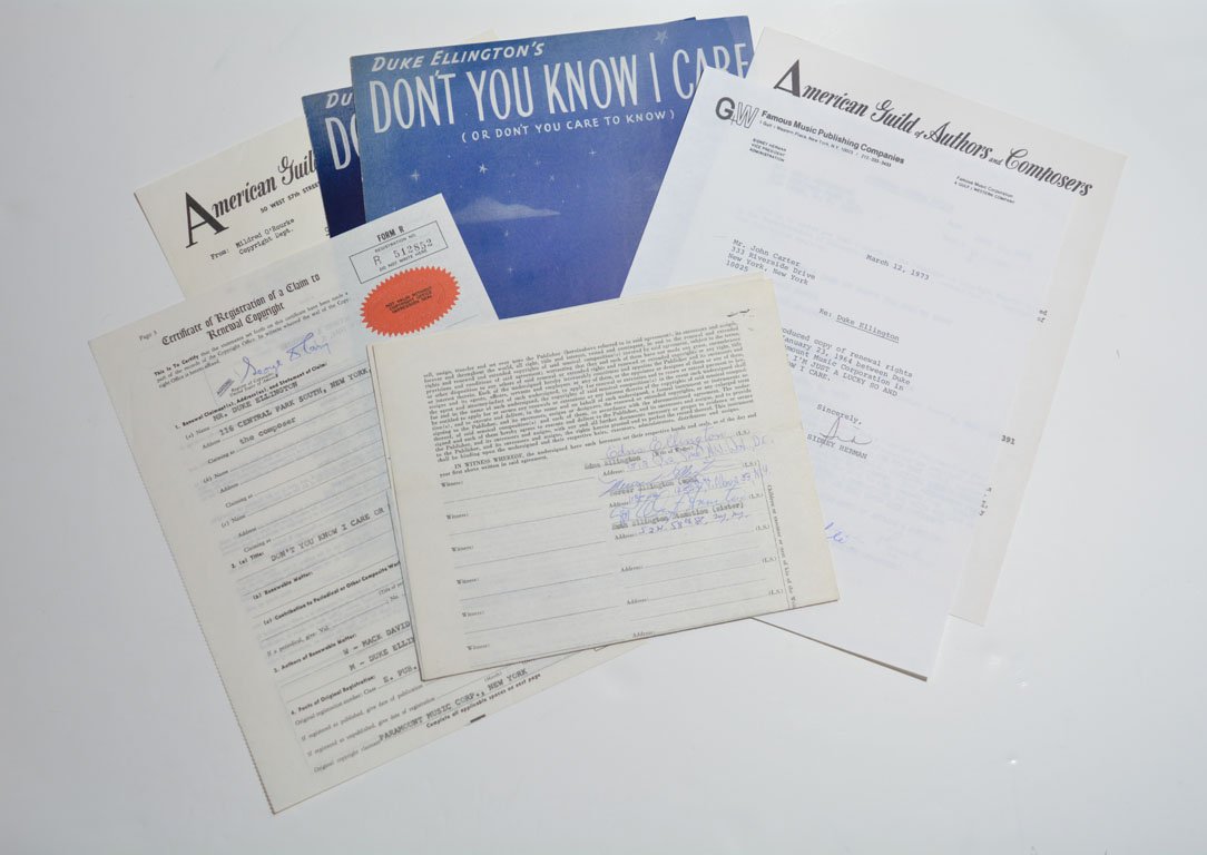 "Don't You Know I Care," Assorted Documents (1 of 2)
