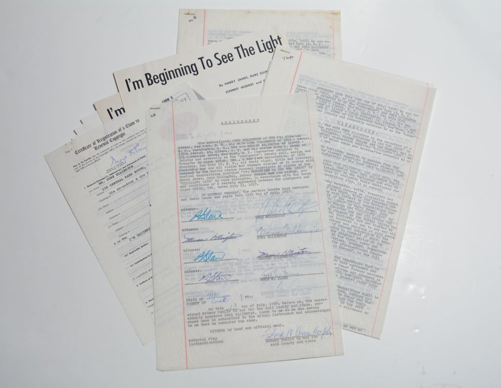 "I'm Beginning to See the Light," Assorted Documents (1 of 1)