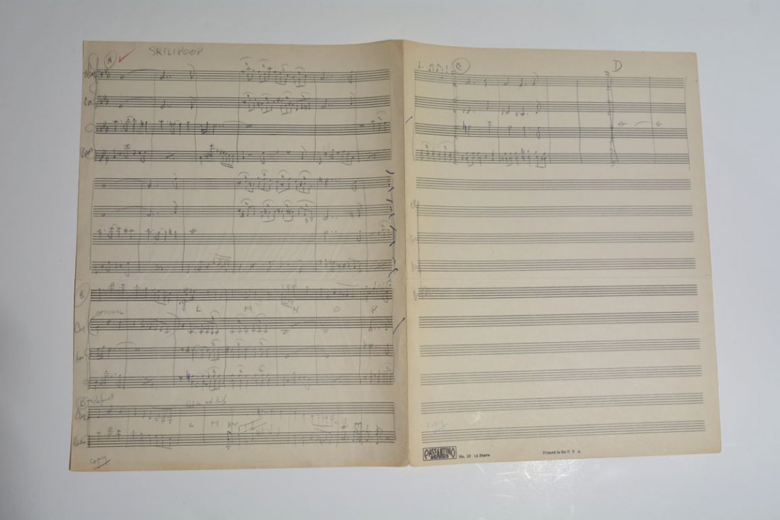 "Skilipoop," Lead Sheet (1 of 2)