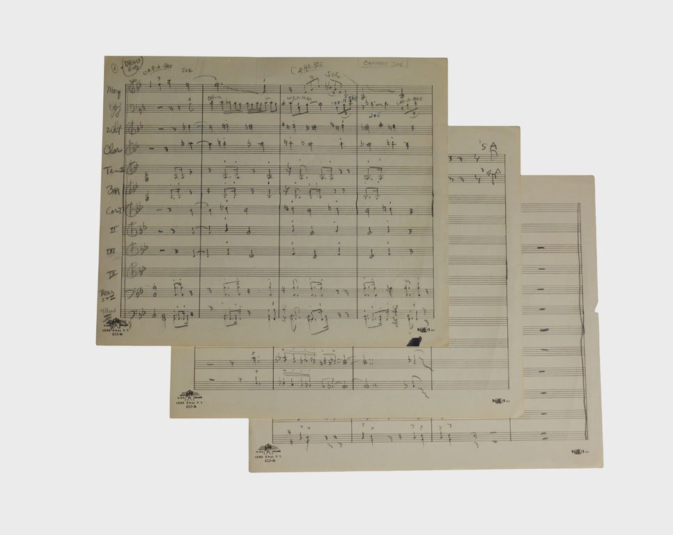 "Carribee Joe," Lead Sheet (1 of 1)