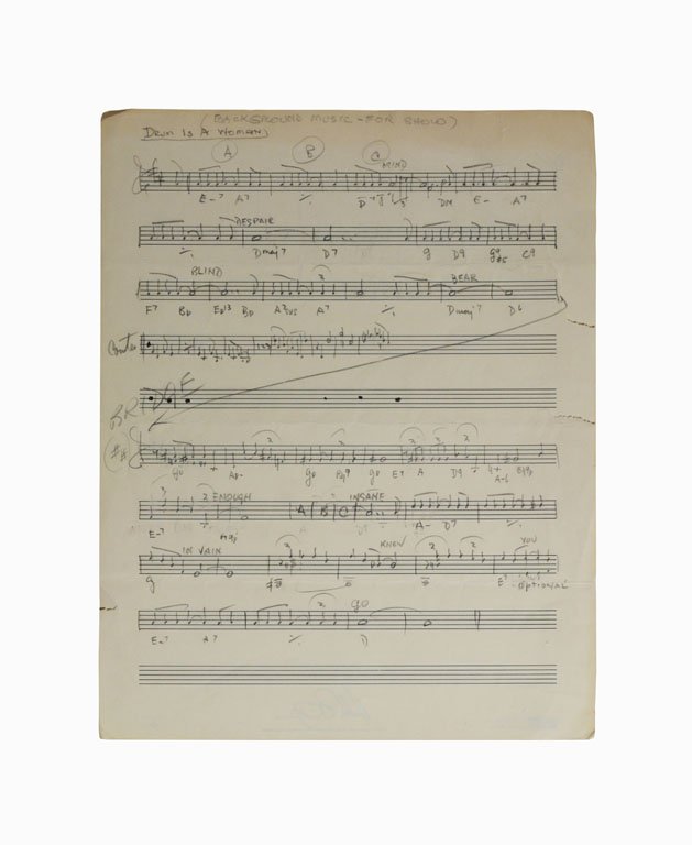 "A Drum is a Woman," Sheet Music (1 of 1)