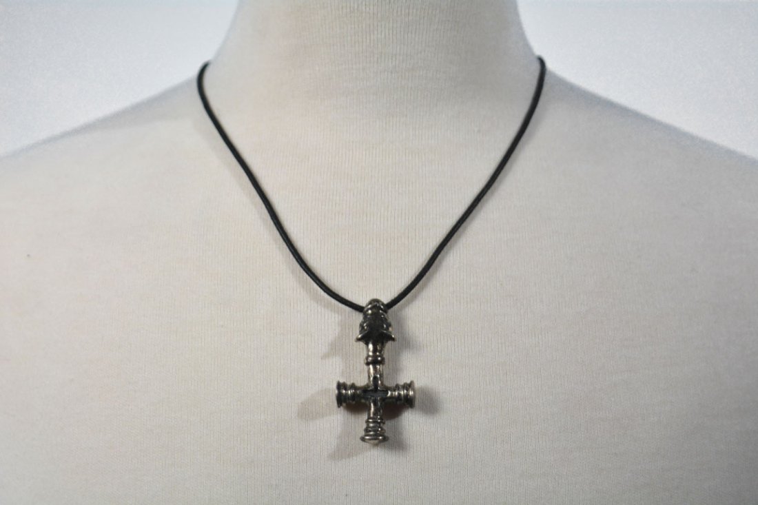 Johnny Winter's Silver Jaguar Cross Pendant (1 of 3)