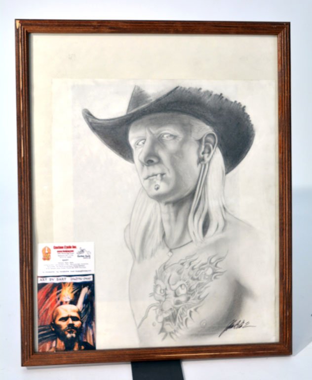 Framed Illustration of Johnny Winter (1 of 2)