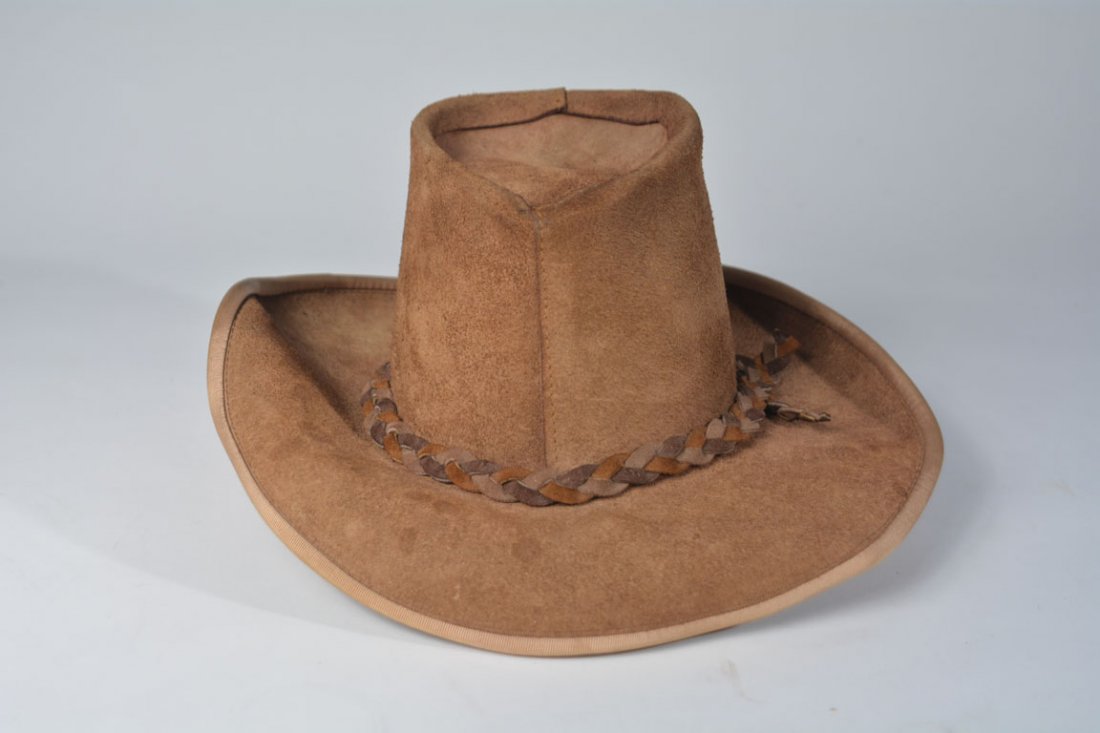 Johnny Winter's Tan Suede Cowboy Hat (1 of 9)