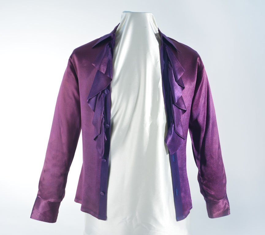Johnny Winter's Purple Silk Button-Down (1 of 4)