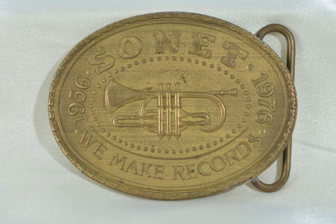 Johnny Winter's Sonet Records Belt Buckle (1 of 5)