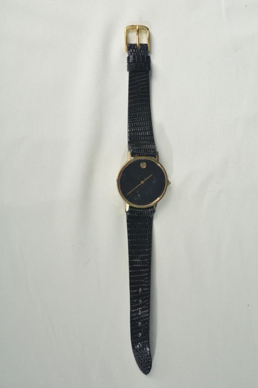 Gold Watch With Lizard Straps (1 of 8)