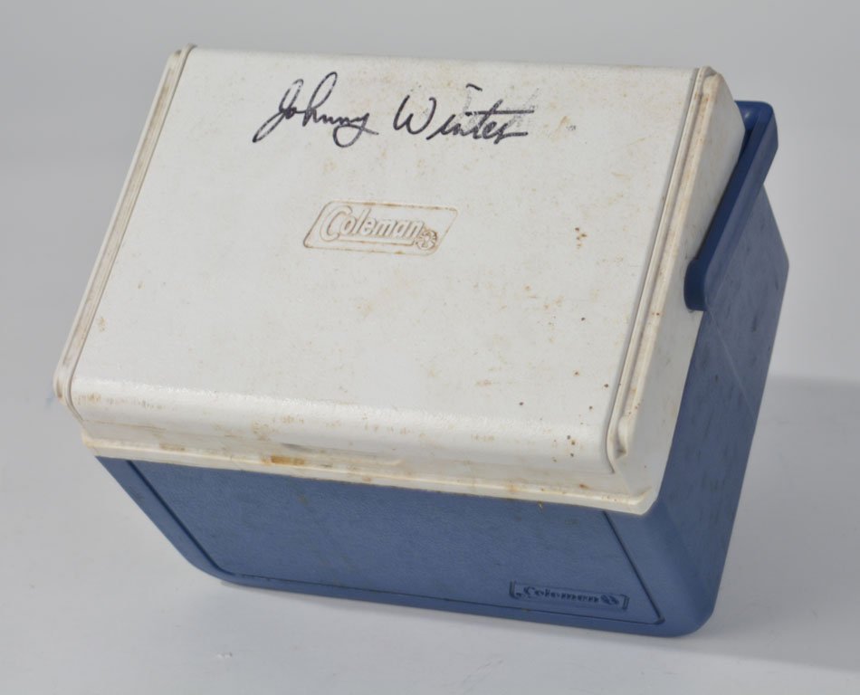 Blue "Coleman" Mini Cooler (1 of 2)