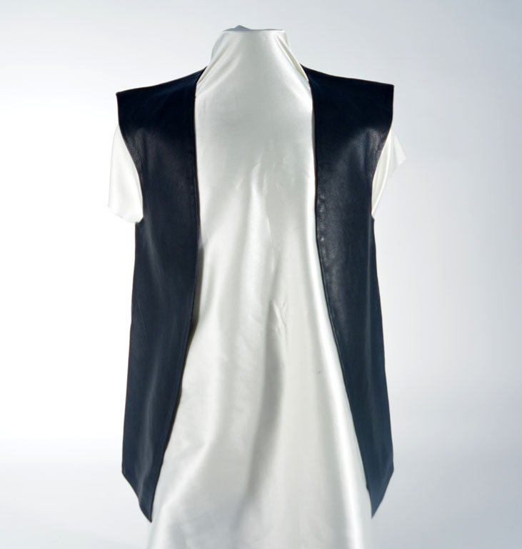 Johnny Winter's Black Leather Vest (1 of 3)