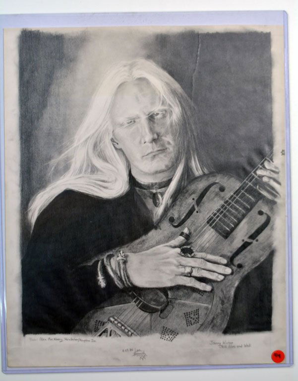 Original Graphite Portrait of Johnny, Gifted by Fan (1 of 2)