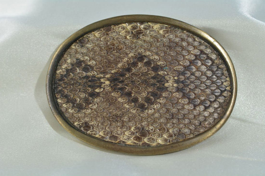 Johnny Winter's Snakeskin Belt Buckle (1 of 2)