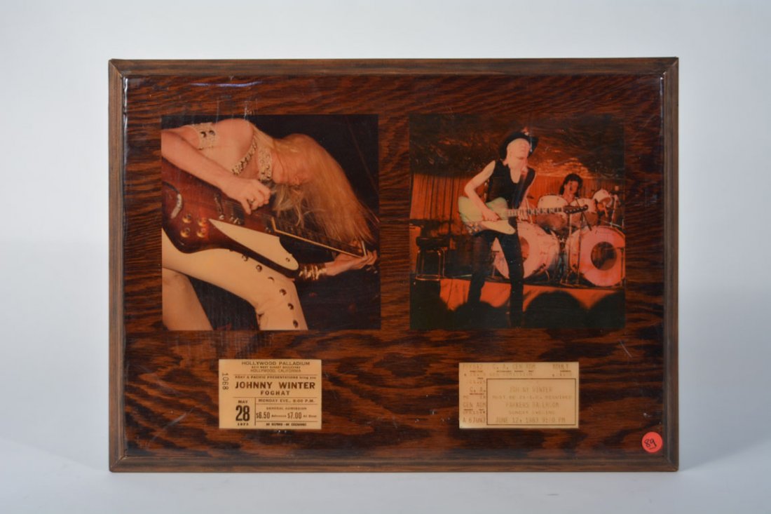 Johnny Winter Memorabilia Plaque (1 of 3)
