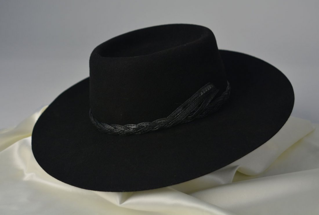 Johnny Winter's Black Felt Hat (1 of 1)