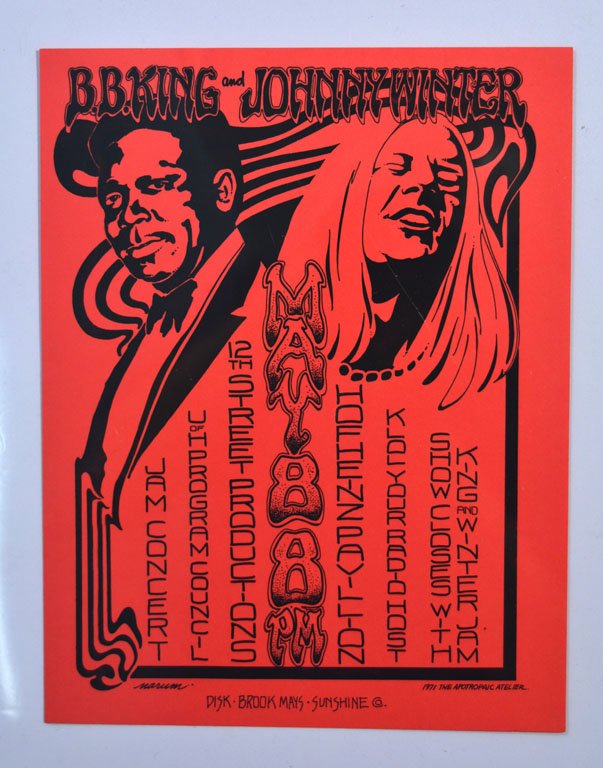 Handbill: B.B. King and Johnny Winter Jam Concert (1 of 1)