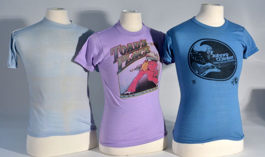 Three of Johnny Winter's T-Shirts (1 of 2)