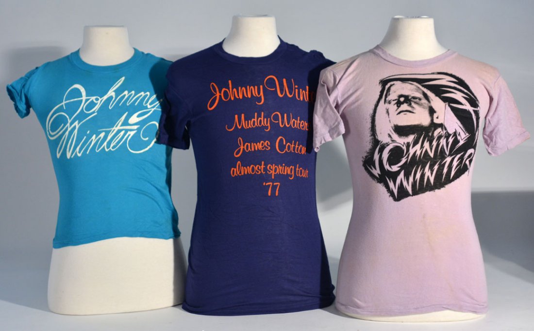 Three of Johnny Winter's Shirts (1 of 2)
