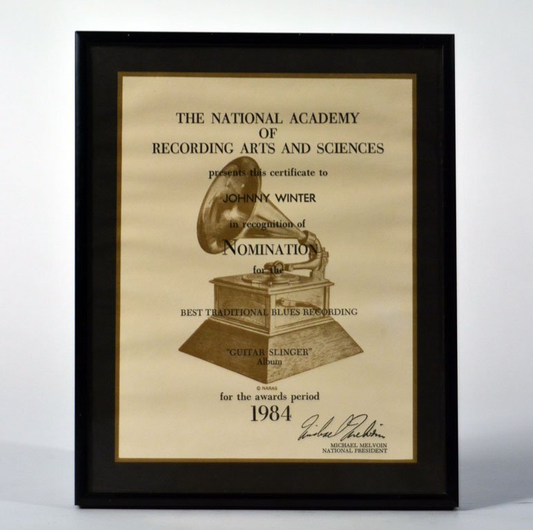 Grammy Nomination, "Guitar Slinger" (1 of 2)