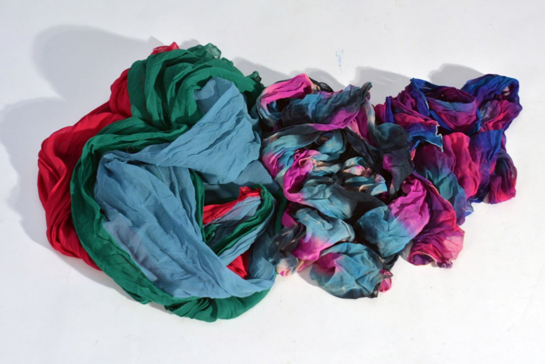 Three of Johnny Winter's Scarves (1 of 2)