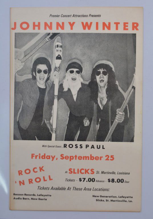 Posters: Johnny Winter with Special Guest Ross Paul (1 of 1)