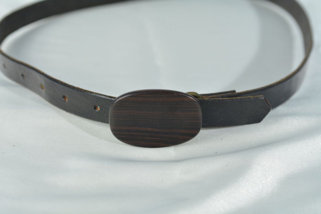 Johnny Winter's Belt with Wood Buckle (1 of 3)