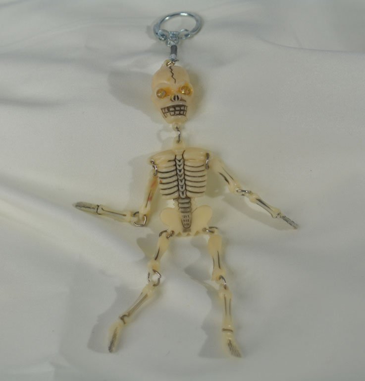 Skeleton Keychain: Johnny Winter's personal skeleton keychain made with movable "limbs."