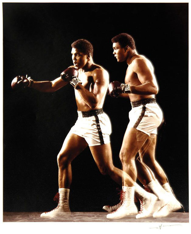 Cassius Clay Doing the Shuffle, Double Exposure (1 of 1)
