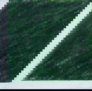 Raoul DE KEYSER (1930-2012), acrylic on rag paper Football field, signed and titled verso 'MAAIGEM: Raoul DE KEYSER (1930-2012), acrylic on rag paper Football field, signed and titled verso 'MAAIGEM MAART SERIES 1976'Raoul DE KEYSER (1930-2012), acryl op lompenpapier Voetbalveld, getekend en getitel