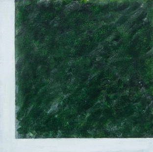 Raoul DE KEYSER (1930-2012), acrylic on rag paper Football field, signed and titled verso 'MAAIGEM: Raoul DE KEYSER (1930-2012), acrylic on rag paper Football field, signed and titled verso 'MAAIGEM MAART SERIES 1976'Raoul DE KEYSER (1930-2012), acryl op lompenpapier Voetbalveld, getekend en getitel