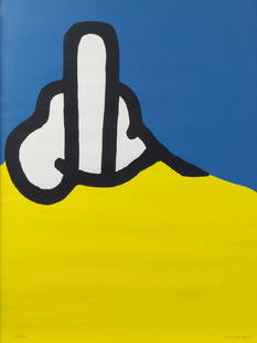 Raoul DE KEYSER (1930-2012), colour screenprint 'Tent', 1970, numbered 79/125, signed: Raoul DE KEYSER (1930-2012), colour screenprint 'Tent', 1970, numbered 79/125, signedRaoul DE KEYSER (1930-2012), kleurenzeefdruk Tent, 1970, genummerd 79/125, getekend71 x 53.5 cm