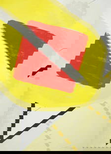 Roger RAVEEL (1921-2013), colour lithograph De schilderijenoptocht van 1978 Machelen-aan-de-Leie,: Roger RAVEEL (1921-2013), colour lithograph De schilderijenoptocht van 1978 Machelen-aan-de-Leie, 1978, numbered 102/110 and signedRoger RAVEEL (1921-2013), kleurenlithografie De schilderijenoptocht v