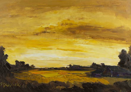 Paul PERMEKE (1918-1990), oil on canvas Landscape, signed and dated '67: Paul PERMEKE (1918-1990), oil on canvas Landscape, signed and dated '67Paul PERMEKE (1918-1990), olie op doek Landschap, getekend en gedateerd '6770 x 100 cm
