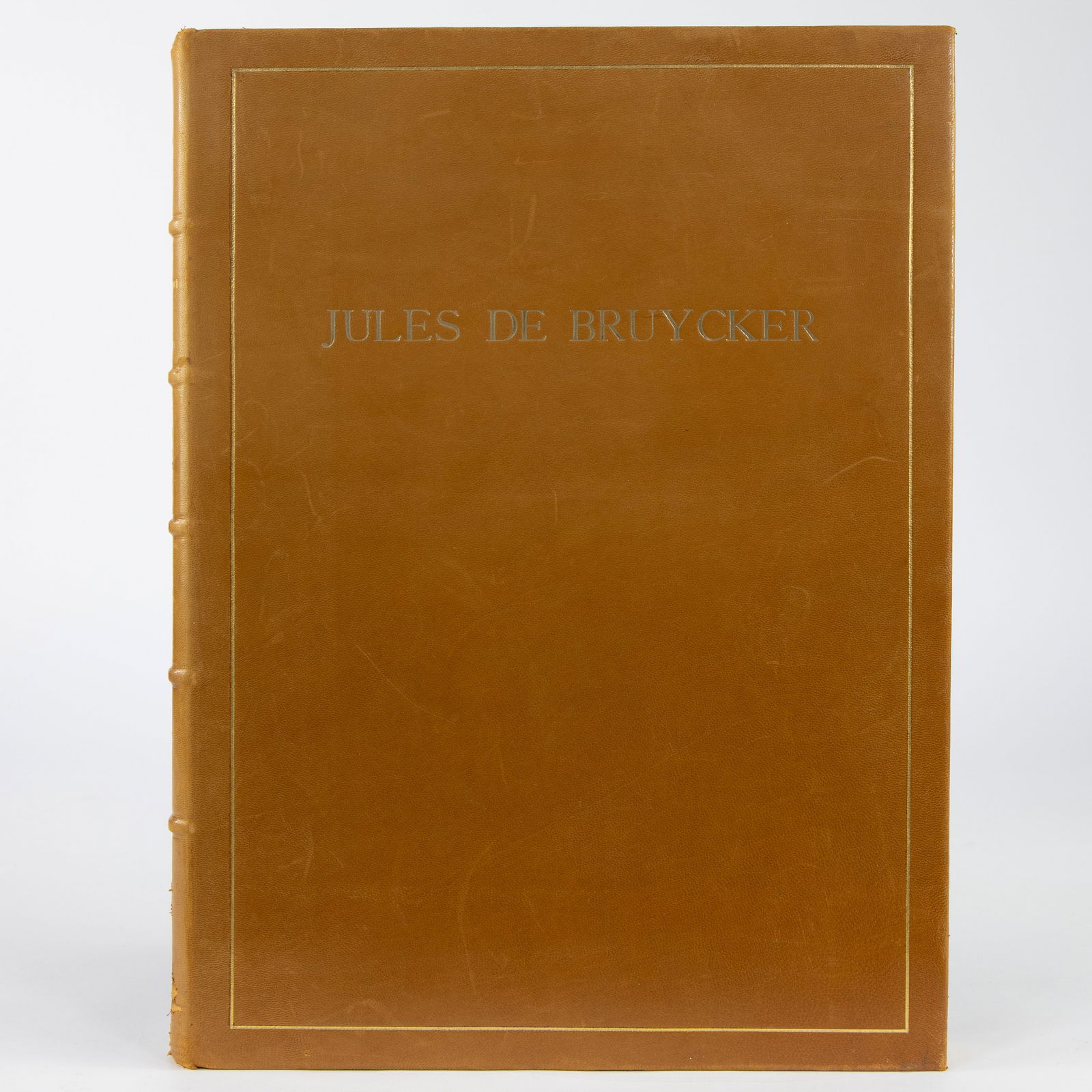 Jules De Bruycker (1870-1945), L'Oeuvre Grave by Gustave Le Roy (1933), on Japanese paper, bound in: Jules De Bruycker (1870-1945), L'Oeuvre Grave by Gustave Le Roy (1933), on Japanese paper, bound in leather, numbered 91 of 350Jules De Bruycker (1870-1945), L?Oeuvre Grave door Gustave Le Roy (1933),